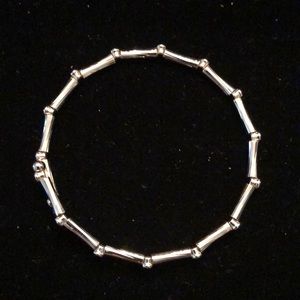 Merx Silver Bamboo Shape Bracelet